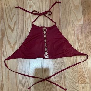 Victoria’s Secret PINK burgundy bikini top